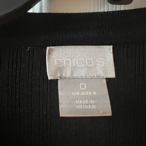 Chico's Elegant Black Knit Cardigan